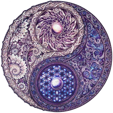 Unidragon Mandala Overarching Opposites Wooden Jigsaw Puzzle ,