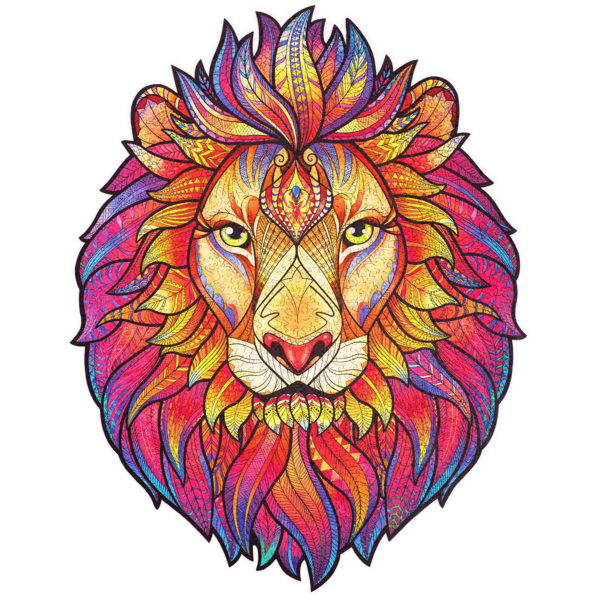 Unidragon Mysterious Lion Wooden Jigsaw Puzzle