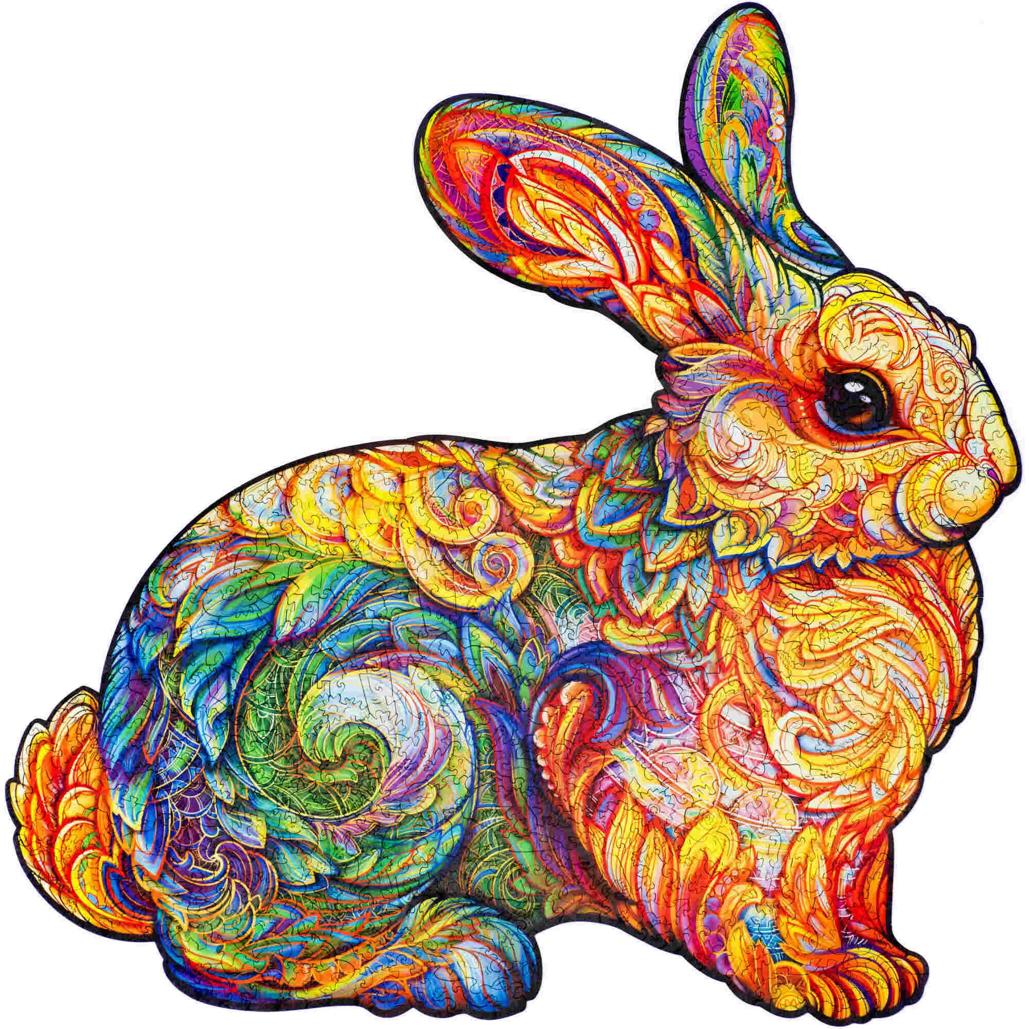 Unidragon Precious Rabbit Wooden Jigsaw Puzzle