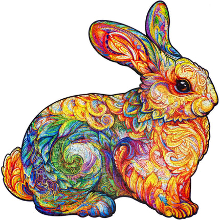 Unidragon Precious Rabbit Wooden Jigsaw Puzzle ,