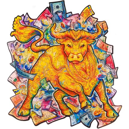 Unidragon Prosperous Bull Wooden Jigsaw Puzzle ,