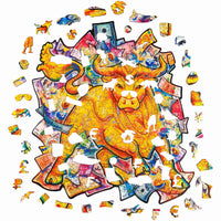 Unidragon Prosperous Bull Wooden Jigsaw Puzzle ,