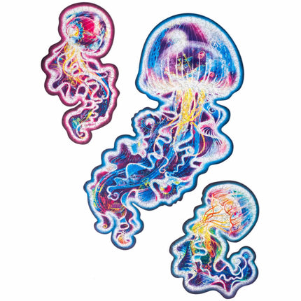 Unidragon Wandering Jellyfish Wooden Jigsaw Puzzle ,
