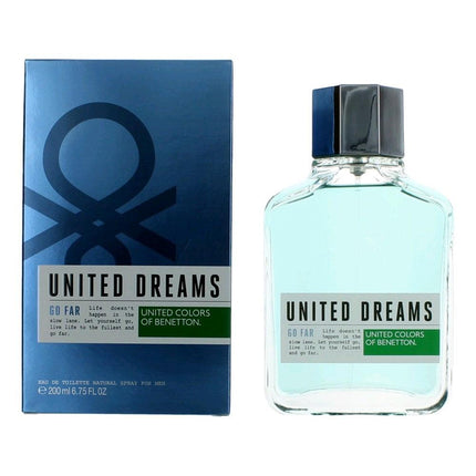 United Dreams Go Far by Benetton, 6.7 oz Eau De Toilette Spray for Men ,