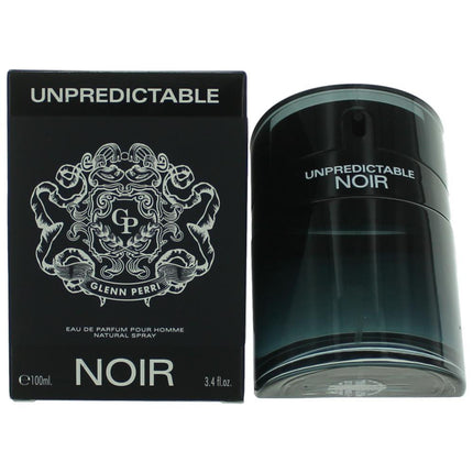 Unpredictable Noir Pour Homme by Glenn Perri, 3.4 oz Eau De Parfum Spray for Men ,
