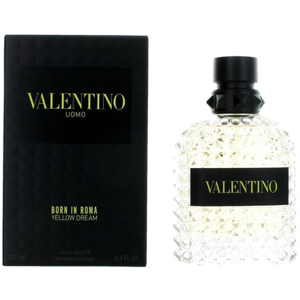 Valentino Men's Eau De Toilette Spray  - Uomo Born In Roma Yellow Dream, 3.4 oz ,