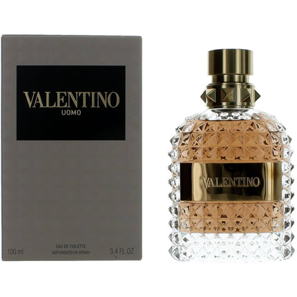 Valentino Men's Eau De Toilette Spray - Uomo Luxurious and Inviting Notes, 3.4 oz ,