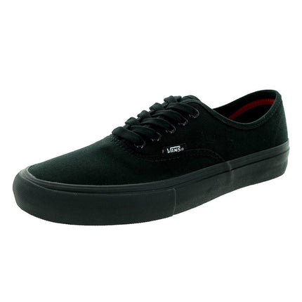 Vans Unisex Authentic Pro Black Canvas Skate Shoe |VQ0DBKA ,