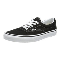 Vans Unisex Era Classic Black Canvas Lace-Up Trainers Skate Shoe|VEWZBLK ,
