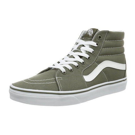 Vans Unisex Sk8-Hi Grape Leaf Canvas & Suede Leather Lace-Up Trainers Boot |VA38GEMHN ,