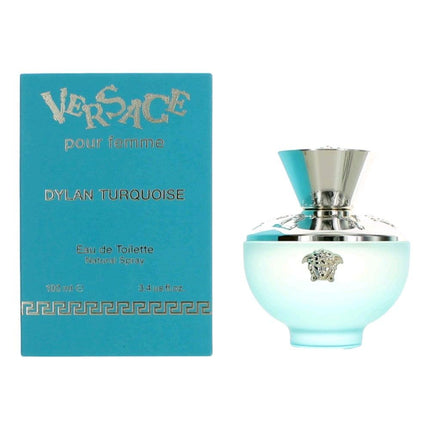 Versace Dylan Turquoise by Versace, 3.4 oz Eau De Toilette Spray for Women ,