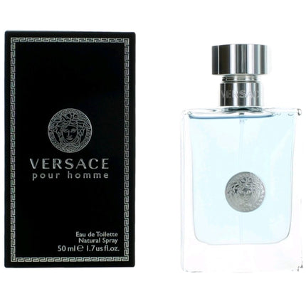 Versace Men's Eau De Toilette Spray - Pour Homme Authentic Timeless Allure, 1.7 oz ,