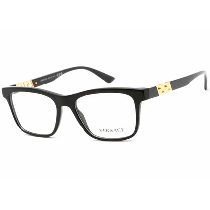 Versace Men's Eyeglasses - Black Plastic Rectangular Frame Clear Lens | VE3319 GB1 ,