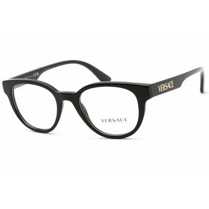 Versace Men's Eyeglasses - Black Round Full Rim Frame Clear Demo Lens | 0VE3317 GB1 ,