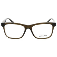 Versace Men's Eyeglasses - Brown Rectangular Frame Clear Demo Lens | 0VE3319 200 ,