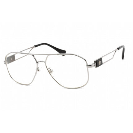 Versace Men's Eyeglasses - Clear Lens Grey Metal Aviator Shape Frame | 0VE1287 1001 ,