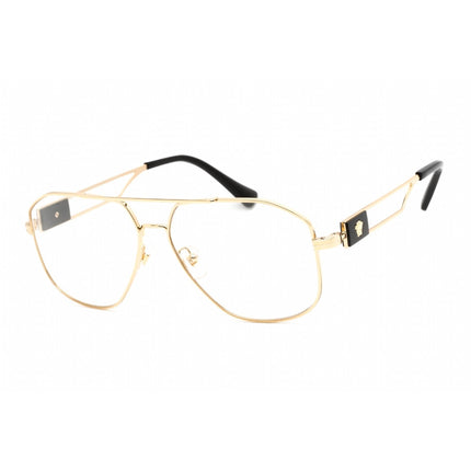 Versace Men's Eyeglasses - Full Rim Aviator Shape Gold Metal Frame | 0VE1287 1002 ,