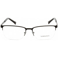 Versace Men's Eyeglasses - Half Rim Matte Black Rectangular Shape Frame | VE1263 1009 ,