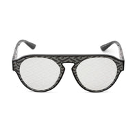 Versace Men's Sunglasses - Black Plastic Round Frame Light Grey Frame | VE4420 GB1/AL ,