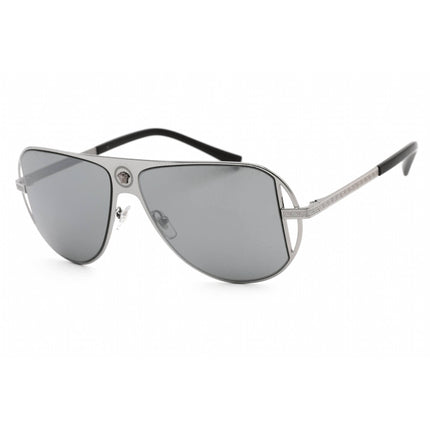 Versace Men's Sunglasses - Full Rim Gunmetal Metal Aviator Shape Frame | VE2212 10016G ,