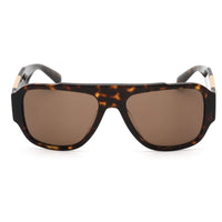 Versace Men's Sunglasses - Havana Rectangular Frame Dark Brown Lens | VE4436U 108/73 ,