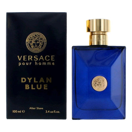 Versace Pour Homme Dylan Blue by Versace, 3.4 oz After Shave for Men (Splash) ,