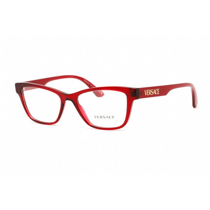 Versace Unisex Eyeglasses - Full Rim Cat Eye Shape Red Plastic Frame | 0VE3316 388 ,