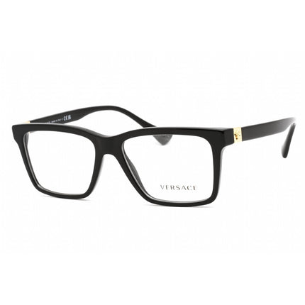 Versace Unisex Eyeglasses - Full Rim Rectangular Black Plastic Frame | 0VE3328 GB1 ,