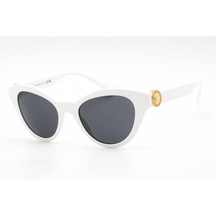 Versace Unisex Sunglasses - Full Rim White Plastic Rectangular Frame | VE4435 314/87 ,