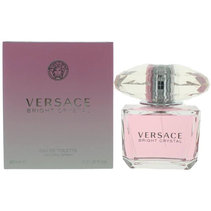 Versace Women's Eau De Toilette Spray - Bright Crystal Authentic Fragrance, 3 oz ,