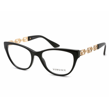 Versace Women's Eyeglasses - Black Cat-Eye Full-Rim Acetate Frame | 0VE3292 GB1 ,