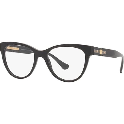 Versace Women's Eyeglasses - Black Cat Eye Full-Rim Frame | VERSACE 0V3304F GB1 ,