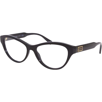 Versace Women's Eyeglasses - Black Cat Eye Full-Rim Frame | VERSACE 0VE3276 GB1 ,