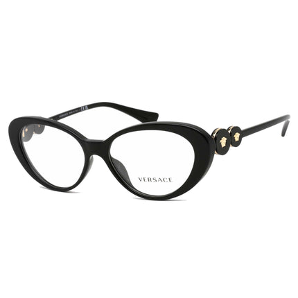 Versace Women's Eyeglasses - Black Cat Eye Plastic Frame Demo Lens | 0VE3331U GB1 ,