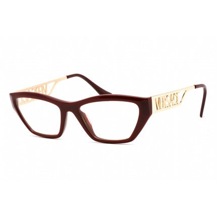 Versace Women's Eyeglasses - Bordeaux Plastic Cat Eye Shape Frame | 0VE3327U 5381 ,