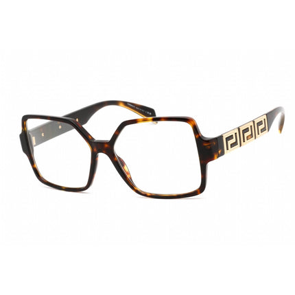 Versace Women's Eyeglasses - Butterfly Shape Dark Havana Plastic Frame | 0VE3337 108 ,