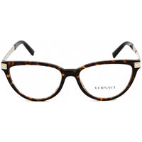 Versace Women's Eyeglasses - Clear Demo Lens Havana Plastic Cat Eye Frame | VE3271 108 ,