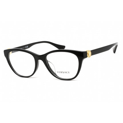 Versace Women's Eyeglasses - Clear Lens Black Plastic Cat Eye Frame | 0VE3330F GB1 ,