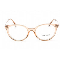 Versace Women's Eyeglasses - Clear Lens Brown Plastic Round Shape Frame | VE3251B 5215 ,