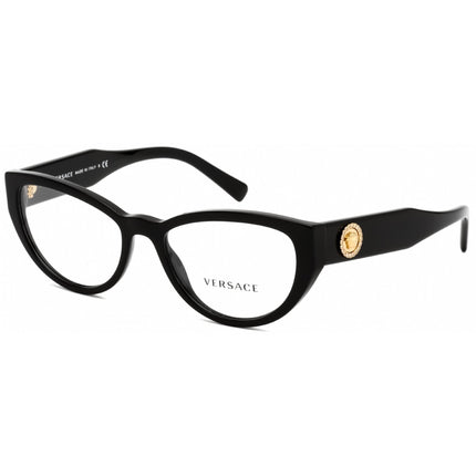 Versace Women's Eyeglasses - Clear Lens Cat Eye Black Plastic Frame | VE3280B GB1 ,