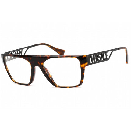 Versace Women's Eyeglasses - Dark Havana Plastic Square Shape Frame | 0VE3326U 108 ,