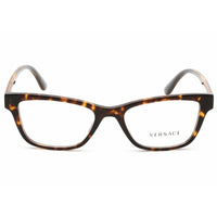 Versace Women's Eyeglasses - Dark Havana Rectangular Full Rim Frame | 0VE3316 108 ,