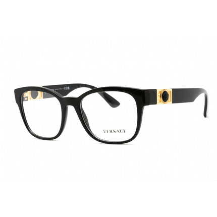 Versace Women's Eyeglasses - Full Rim Black Plastic Square Shape Frame | 0VE3314 GB1 ,