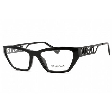 Versace Women's Eyeglasses - Full Rim Black Plastic/Metal Cat Eye | 0VE3327U 5232 ,