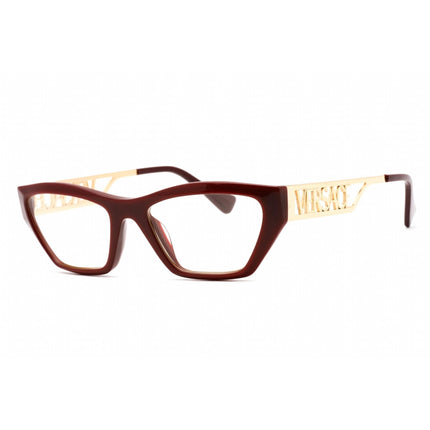 Versace Women's Eyeglasses - Full Rim Bordeaux Plastic/Metal Cat Eye | 0VE3327U 5381 ,