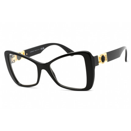 Versace Women's Eyeglasses - Full Rim Butterfly Black Plastic Frame | 0VE3312 GB1 ,