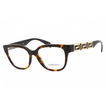 Versace Women's Eyeglasses - Full Rim Cat Eye Havana Plastic Frame | 0VE3338 5404 ,