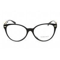 Versace Women's Eyeglasses - Full Rim Cat Eye Shape Black Plastic Frame | 0VE3334F GB1 ,