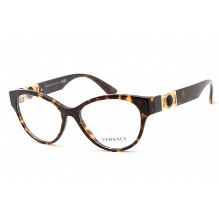 Versace Women's Eyeglasses - Full Rim Cat Eye Shape Havana Plastic Frame | 0VE3313 108 ,