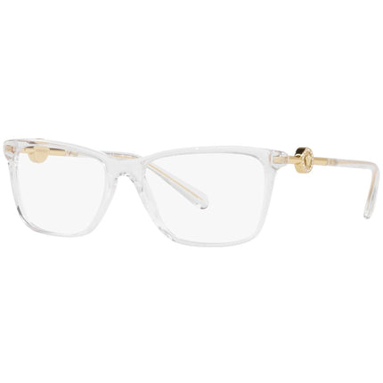 Versace Women's Eyeglasses - Full Rim Clear Plastic/Metal Rectangular | 0VE3299B 148 ,